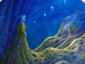 blauw-goud-mixed-media